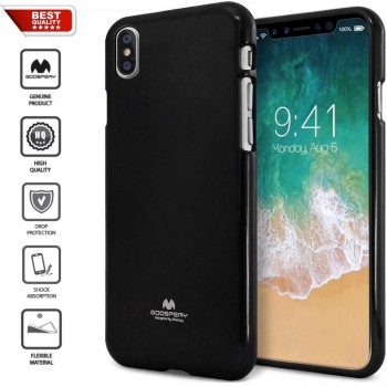 Juodas goospery guminis 1.5 mm. storio dėklas (IPHONE XS MAX)